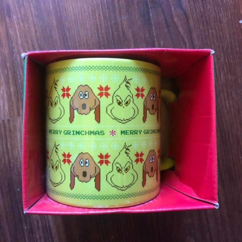 NWT Dr Seuss Grinchmas ugly sweater Ceramic Coffee Mug 20oz
